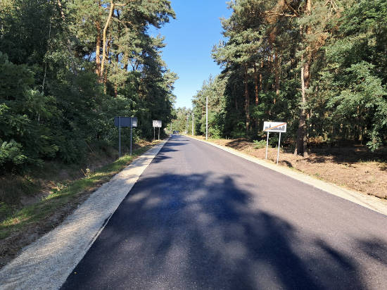 Przebudowa drogi w m. Nowy Olesiec zakończona